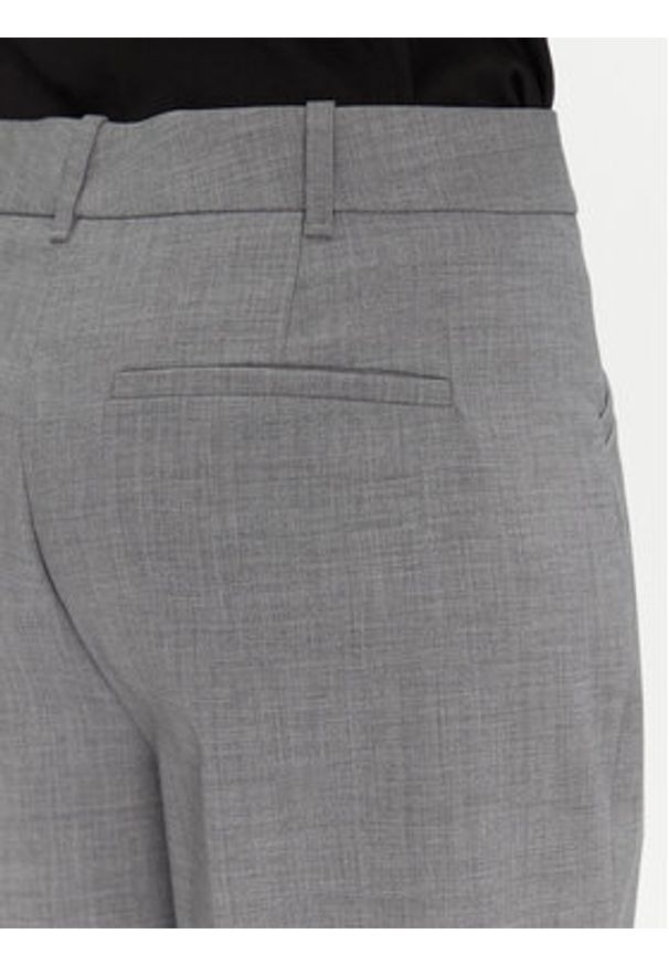 BOSS Spodnie materiałowe Tilda9 50542004 Szary Relaxed Fit. Kolor: szary. Materiał: wełna