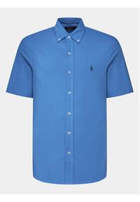 Polo Ralph Lauren Koszula 710798291016 Niebieski Slim Fit. Typ kołnierza: polo. Kolor: niebieski. Materiał: bawełna