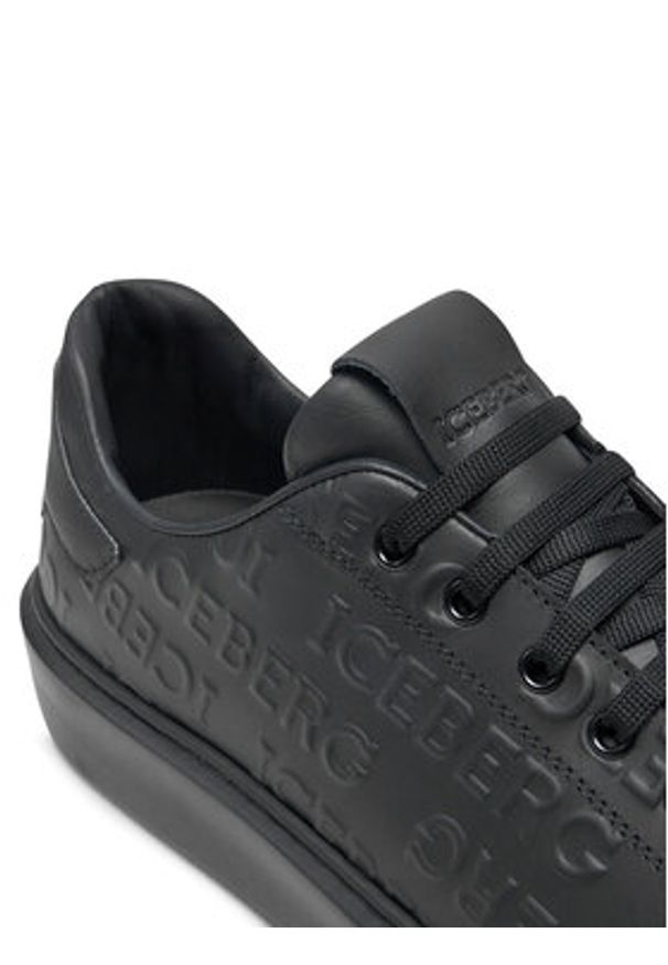 Iceberg Sneakersy Bozema IU1684 Czarny. Kolor: czarny. Materiał: skóra