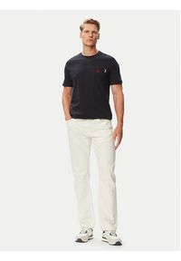 Beverly Hills Polo Club T-Shirt P-SS26M-TS414000 Granatowy Regular Fit. Typ kołnierza: polo. Kolor: niebieski. Materiał: bawełna #5