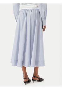 TOMMY HILFIGER - Tommy Hilfiger Spódnica midi WW0WW48936 Niebieski A-Line Fit. Kolor: niebieski. Materiał: bawełna #3