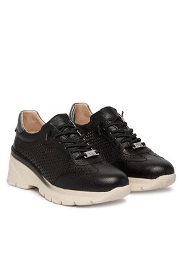 Hispanitas Sneakersy HV264767 C002 Czarny. Kolor: czarny. Materiał: skóra