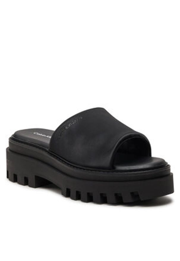Calvin Klein Jeans Klapki Toothy Combat Sandal In Dc YW0YW01339 Czarny. Kolor: czarny. Materiał: materiał