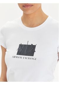 Armani Exchange T-Shirt 3DYT51 YJETZ 1000 Biały Regular Fit. Kolor: biały. Materiał: bawełna #4