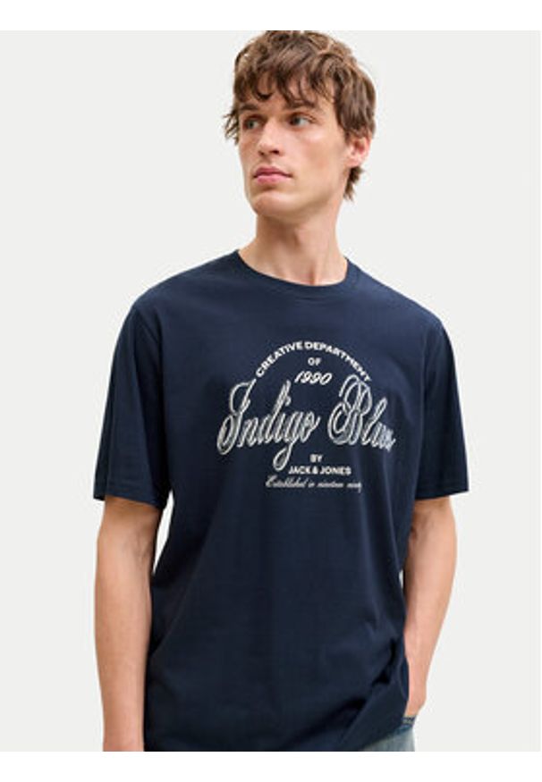 Jack & Jones T-Shirt Denver 12291213 Niebieski Relaxed Fit. Kolor: niebieski. Materiał: bawełna
