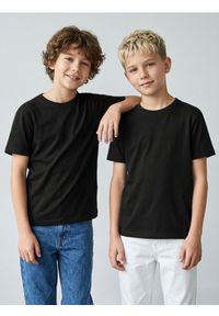 Sinsay - Bawełniane koszulki basic 2 pack - czarny. Kolor: czarny. Materiał: bawełna #1