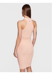Guess Sukienka dzianinowa Janice W3RK28 Z2YJ2 Różowy Slim Fit. Kolor: różowy. Materiał: wiskoza #5