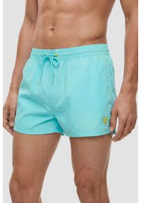 Guess - GUESS Niebieskie którkie męskie kąpielówki New Basic, Rozmiar XL. Kolor: niebieski #1