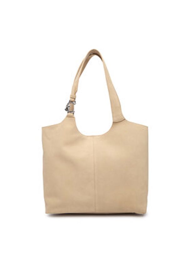 Coccinelle Torebka The Coccinelle C-Easy E1 THE 11 02 01 Beżowy. Kolor: beżowy. Materiał: zamszowe, skórzane