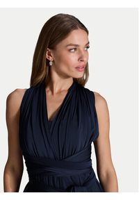 Swing Sukienka wieczorowa 5AI14200 Granatowy Regular Fit. Kolor: niebieski. Materiał: syntetyk. Styl: wizytowy #4