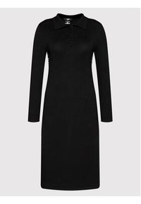 DKNY Sukienka dzianinowa DD1JN287 Czarny Regular Fit. Kolor: czarny. Materiał: dzianina, wiskoza #2