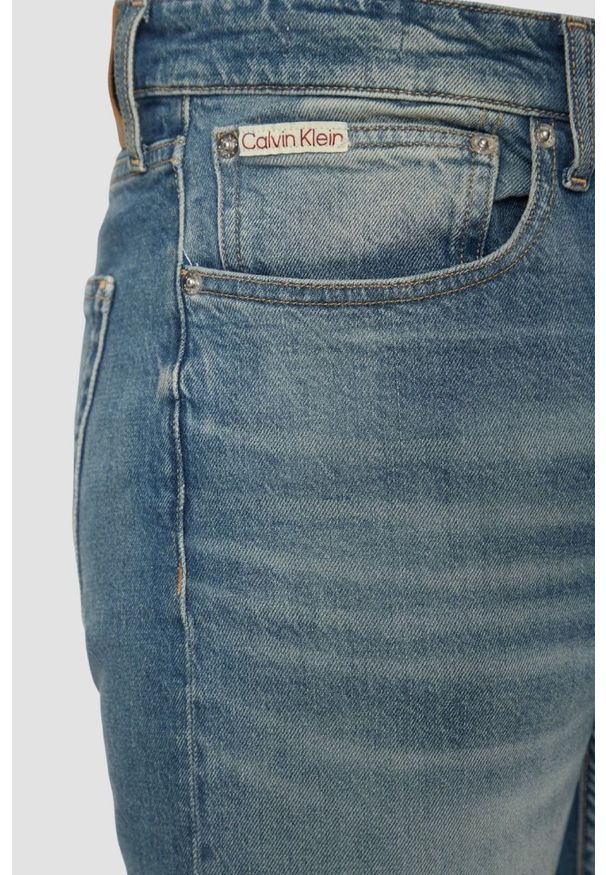 Calvin Klein - CALVIN KLEIN Niebieskie męskie jeansy Skinny, Rozmiar 34/34. Kolor: niebieski
