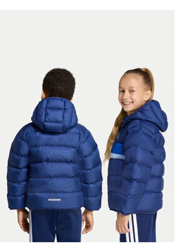 Adidas - adidas Kurtka zimowa JW2453 Granatowy Regular Fit. Kolor: niebieski. Materiał: syntetyk. Sezon: zima