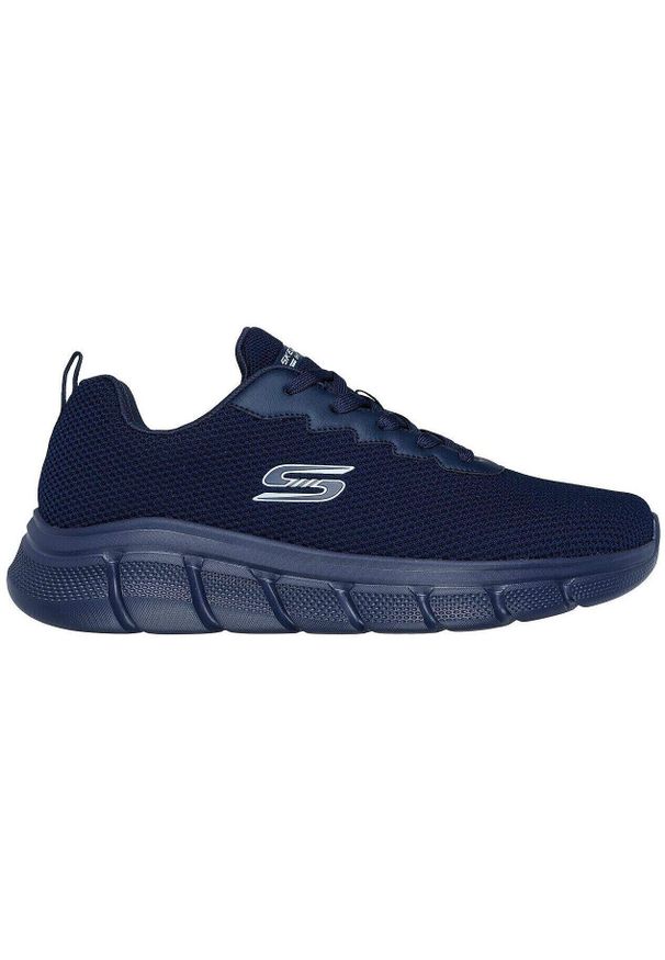skechers - Adidasy Skechers Bobs B Flex - Chill, Mężczyźni. Kolor: niebieski. Materiał: syntetyk, materiał, tkanina