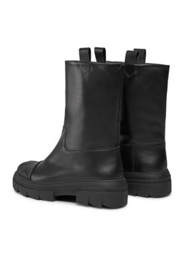 Furla Botki Gum YG97FGU-BX2411-O6000-4401 Czarny. Kolor: czarny. Materiał: skóra, guma