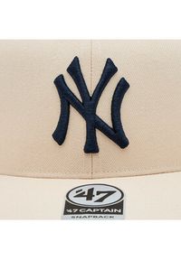 47 Brand Czapka z daszkiem New York Yankees No Shot '47 CAPTAIN NSHOT17WBP Beżowy. Kolor: beżowy. Materiał: materiał #3