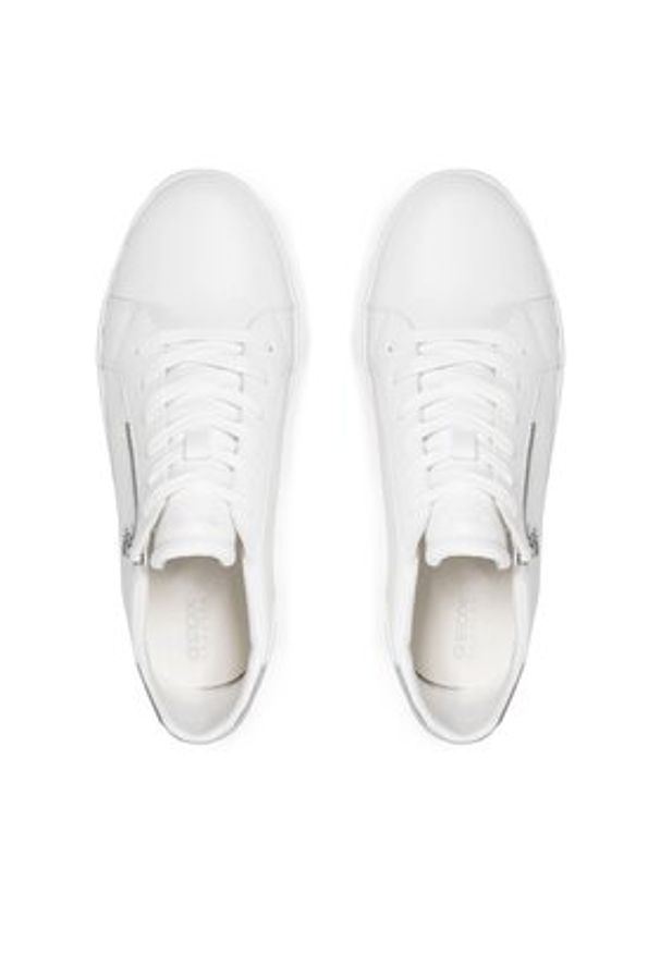 Geox Sneakersy D Blomiee A D026HA 000BC C1405 Biały. Kolor: biały. Materiał: skóra