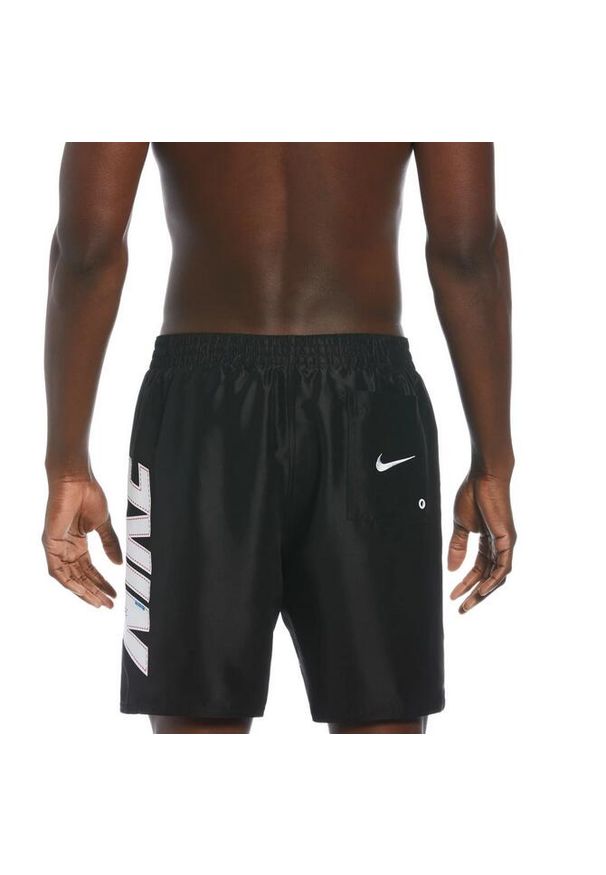 Szorty kąpielowe męskie Nike Big Block 7" Volley. Kolor: czarny