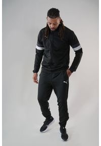 Tkany dres Puma TeamRise. Kolor: czarny, biały, wielokolorowy. Materiał: dresówka. Sport: fitness