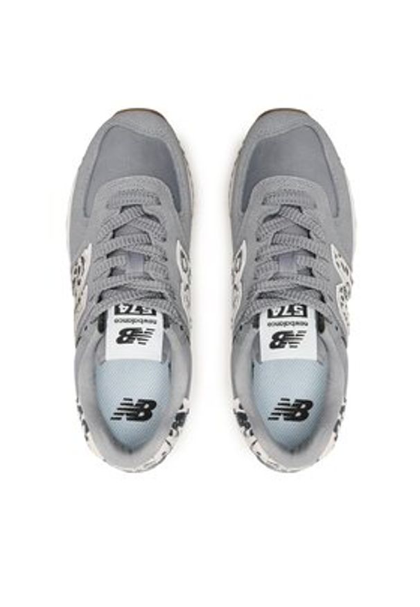 New Balance Sneakersy WL574ZDB Szary. Kolor: szary. Materiał: zamsz, skóra. Model: New Balance 574
