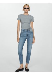 mango - Mango Jeansy Newmom 77090601 Niebieski Mom Fit. Kolor: niebieski #7