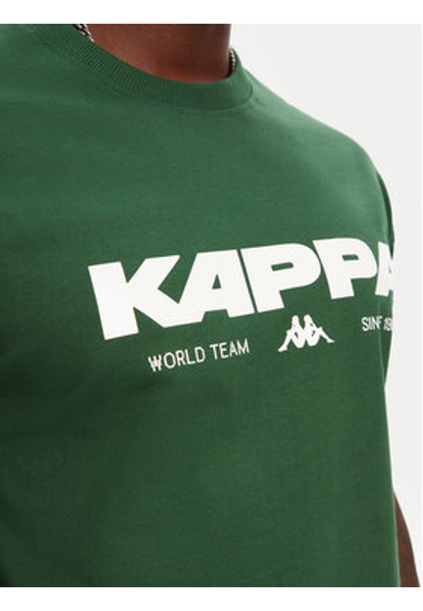 Kappa T-Shirt Nhisso 351S5MW Zielony Regular Fit. Kolor: zielony. Materiał: bawełna