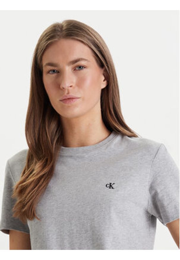 Calvin Klein Jeans T-Shirt Archive LV047B224G Szary Regular Fit. Kolor: szary. Materiał: bawełna