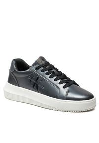 Calvin Klein Jeans Sneakersy Chunky Cupsole Laceup Lth Ml Mtl YW0YW01517 Czarny. Kolor: czarny. Materiał: skóra