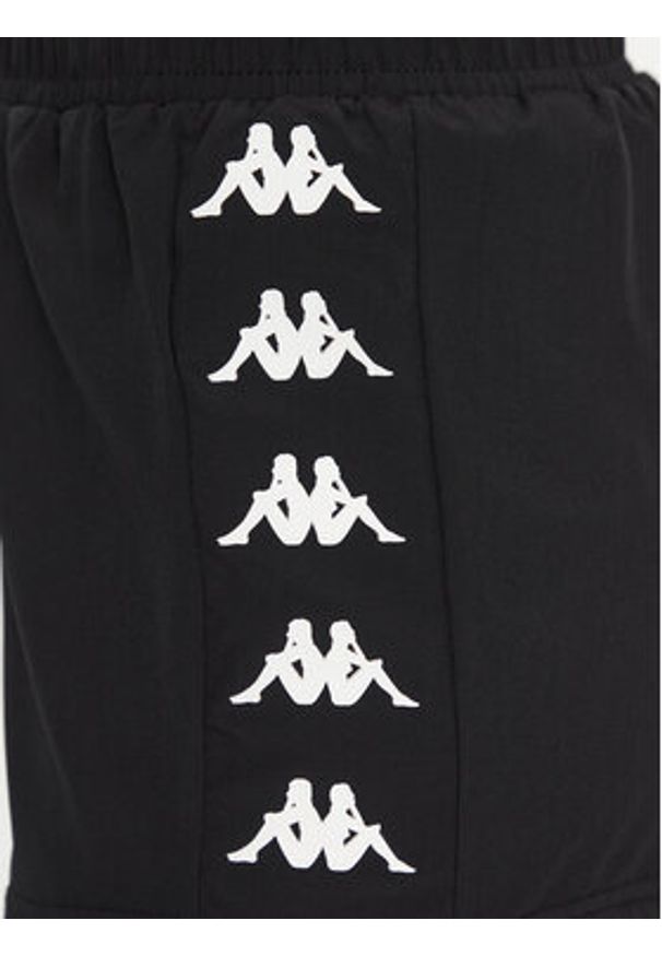 Kappa Szorty sportowe 312087 Czarny Regular Fit. Kolor: czarny. Materiał: syntetyk