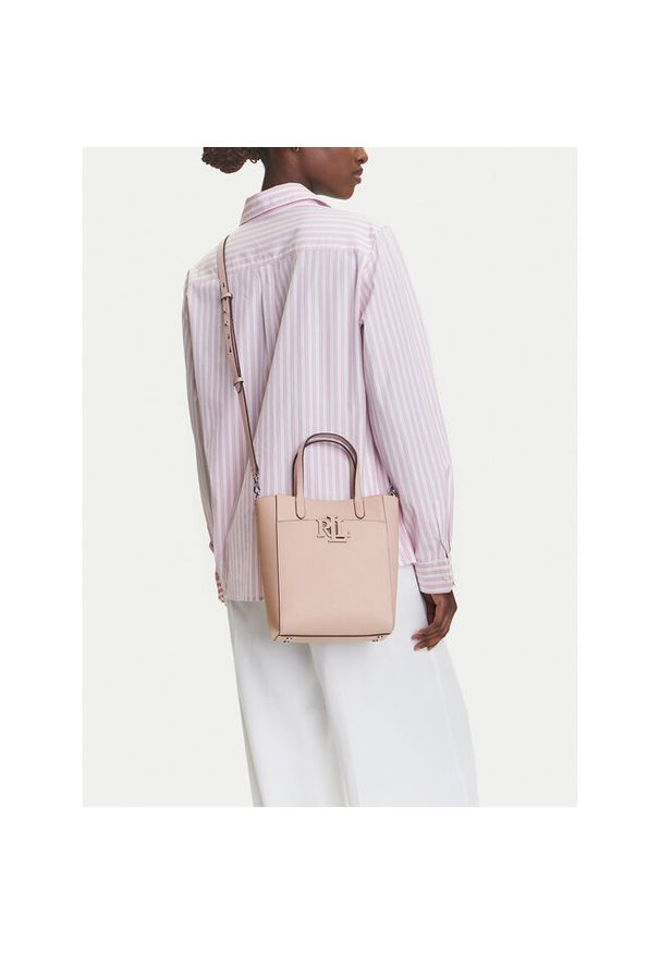 Lauren Ralph Lauren - Torebka LAUREN RALPH LAUREN. Kolor: różowy