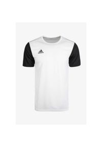 Adidas - Koszulka piłkarska adidas Estro 19 JSY. Kolor: biały, wielokolorowy, czarny. Materiał: jersey, materiał. Sport: piłka nożna