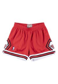 Mitchell & Ness - Szorty damskie Chicago Bulls jump shot. Kolor: czerwony. Sport: koszykówka #1