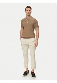 JOOP! Jeans Polo Colinor 30101603 Beżowy Regular Fit. Typ kołnierza: polo. Kolor: beżowy. Materiał: bawełna #5