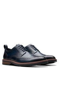 Clarks Półbuty Aldwin Limit 26178471 Granatowy. Kolor: niebieski. Materiał: skóra #7