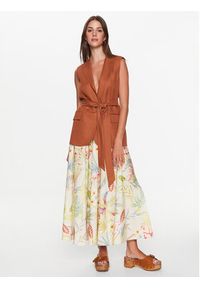 TwinSet - TWINSET Spódnica midi 231TT2495 Kolorowy Regular Fit. Materiał: bawełna. Wzór: kolorowy