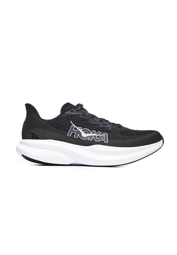 Buty do biegania męskie Hoka One One One One Mach 6. Zapięcie: sznurówki. Kolor: czarny. Materiał: materiał, syntetyk. Szerokość cholewki: normalna