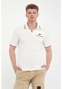 Aeronautica Militare - Polo męskie z haftem AERONAUTICA MILITARE. Typ kołnierza: polo. Wzór: haft #1