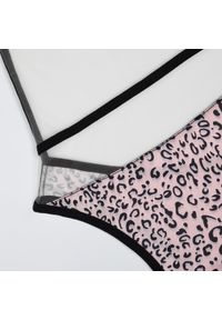 Intica - Body damskie z transparentnym klinem na wieczór i co dzień Sapna. Materiał: materiał #7