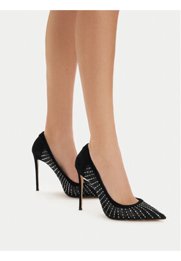 Eva Minge Szpilki EO-MOLLY-LT1643-15 Czarny. Kolor: czarny. Materiał: materiał. Obcas: na szpilce