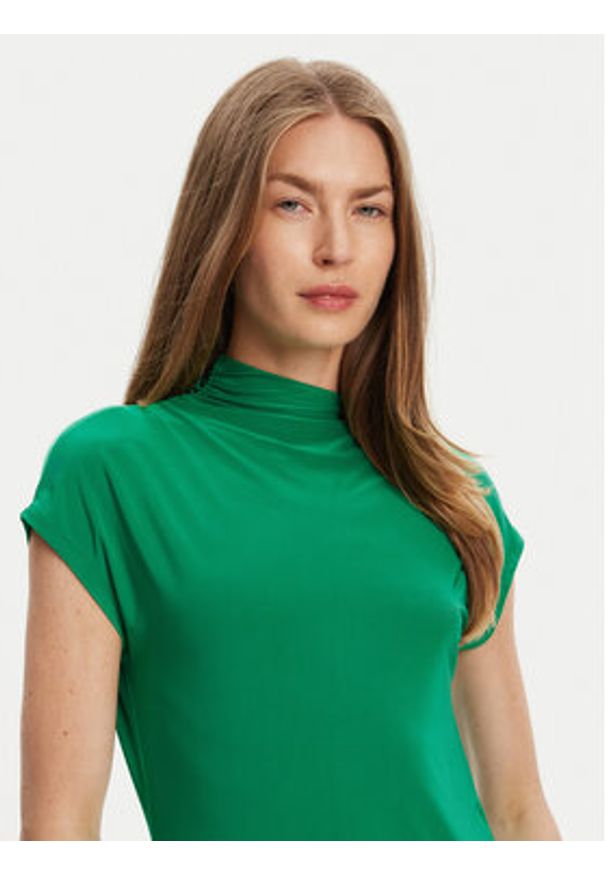 Calvin Klein Sukienka codzienna LV044C237G Zielony Slim Fit. Okazja: na co dzień. Kolor: zielony. Materiał: syntetyk. Typ sukienki: proste. Styl: casual