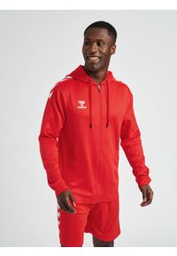 Bluza sportowa męska Hummel Zip. Kolor: czerwony, wielokolorowy, różowy