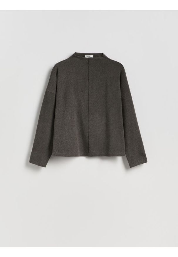 Reserved - Bluzka z przeszyciem - wielobarwny. Materiał: dzianina