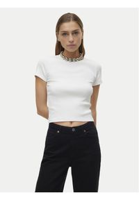 Vero Moda T-Shirt Chloe 10306894 Biały Tight Fit. Kolor: biały. Materiał: bawełna #1
