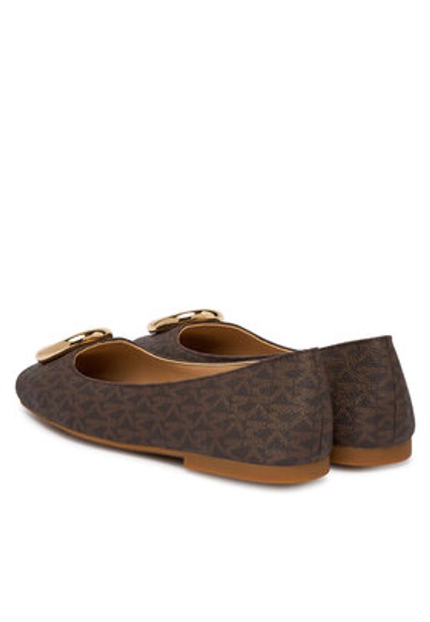 MICHAEL Michael Kors Baleriny Milan Flex Ballet 40F5MLFP1B Brązowy. Kolor: brązowy. Materiał: skóra