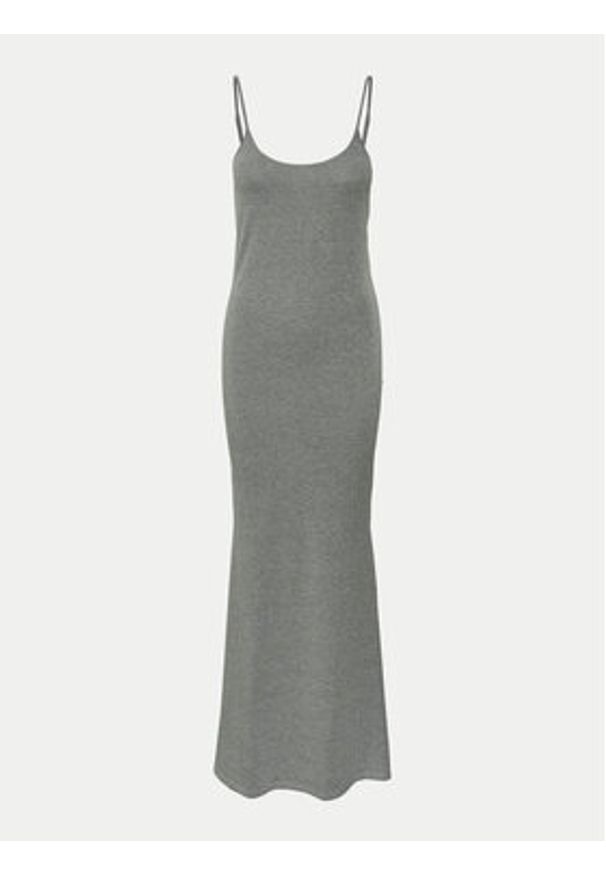 Vero Moda Sukienka letnia Sharon 10322285 Szary Slim Fit. Kolor: szary. Materiał: bawełna. Sezon: lato