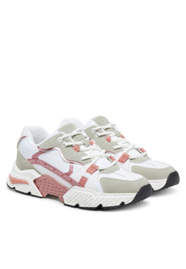 Guess Sneakersy FLJCAR ELE12 Różowy. Kolor: różowy. Materiał: skóra