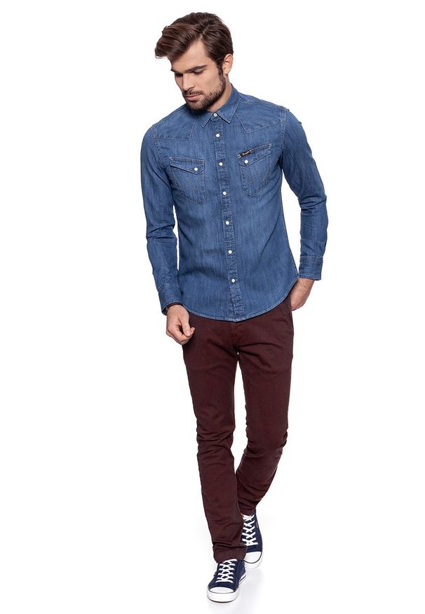 Lee - LEE SPODNIE MĘSKIE CHINO BURGUNDY ARRAY L768LL26. Okazja: na co dzień. Styl: wizytowy, casual, elegancki