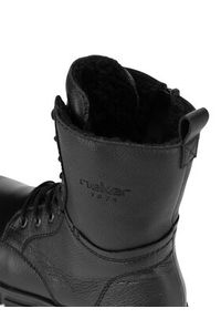 Rieker Trzewiki Y7116-00 Czarny. Kolor: czarny. Materiał: skóra #3