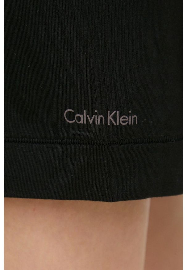 Calvin Klein Underwear koszula nocna damska kolor czarny. Kolor: czarny. Materiał: dzianina. Długość: długie