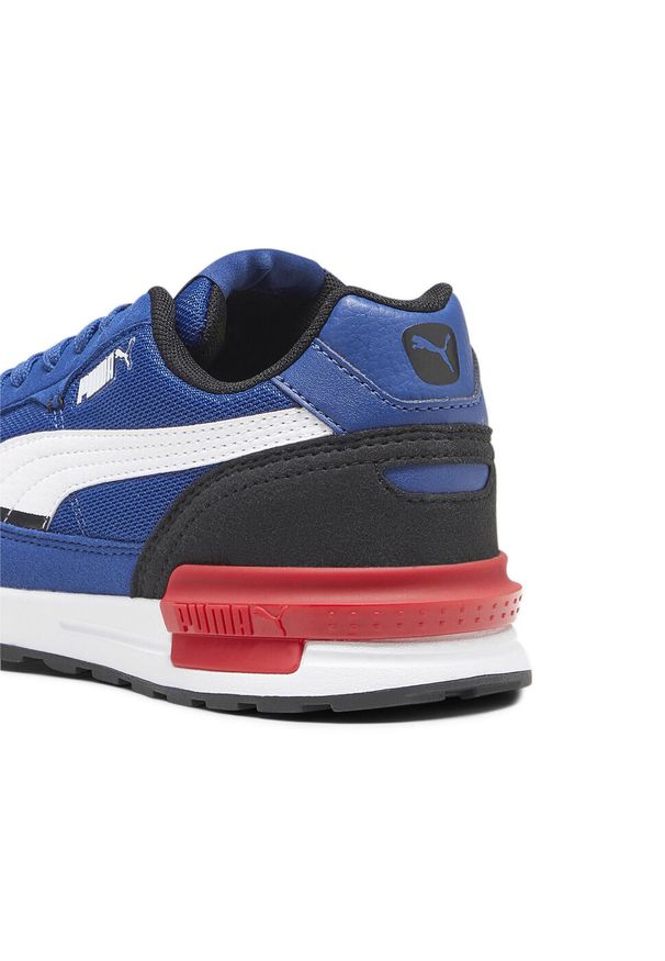 Puma - Młodzieżowe buty sportowe Graviton PUMA Clyde Royal White Black Blue. Okazja: na co dzień. Kolor: biały